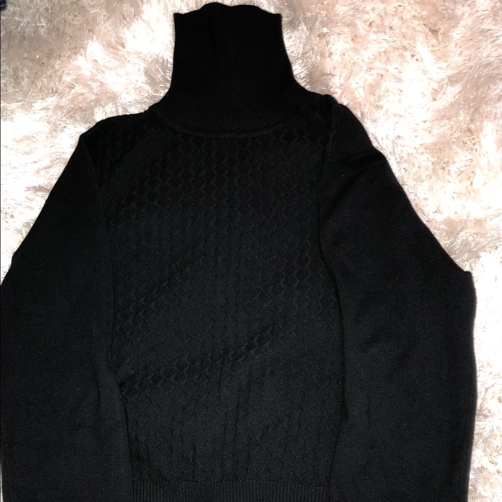 Black Turtleneck Sweater